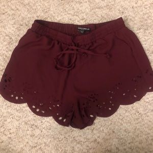 Maroon shorts